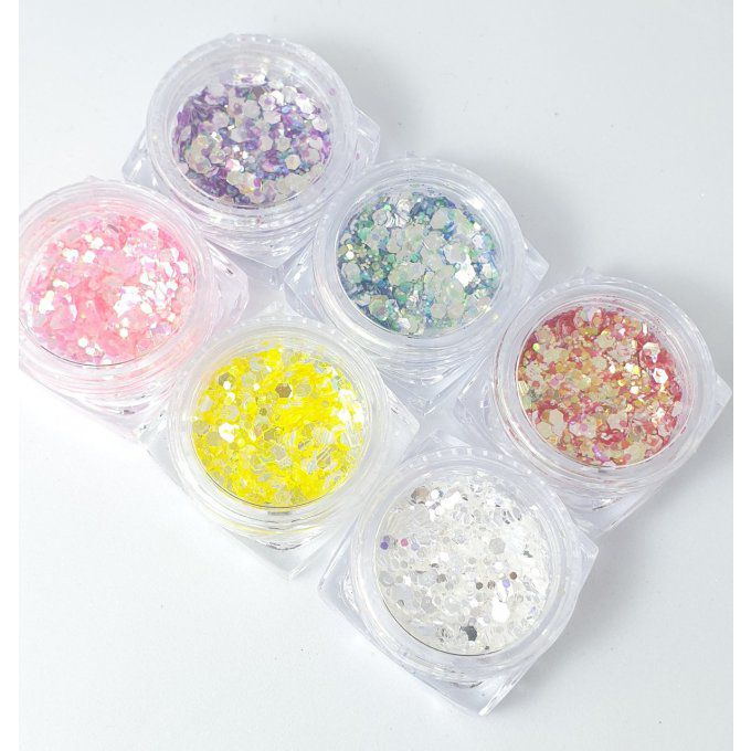 Paillette pot individuel 6pc
