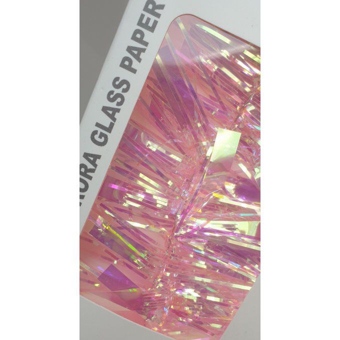 Papier glass rose pale